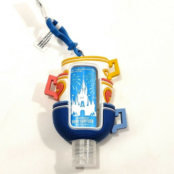 NEW Disney Parks Teacups Tea Cup Ride Key Chain Hand Cleaner Alice In Wonderland - Picture 2 of 2